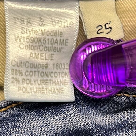 Rag & Bone Jeans Low Rise Style- W1590K510AME Cut-16032 Color Amelie - Picture 15 of 16